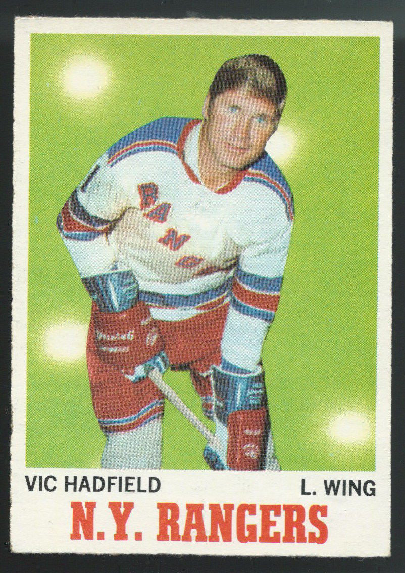 1970-71 OPC O-Pee-Chee #62 VIC HADFIELD Hockey NHL 02391