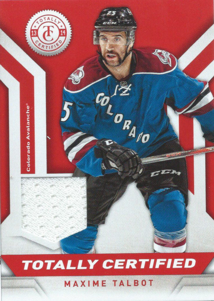 2013-14 Panini Totally Certified Jerseys Red MAXIME TALBOT Jersey 02612