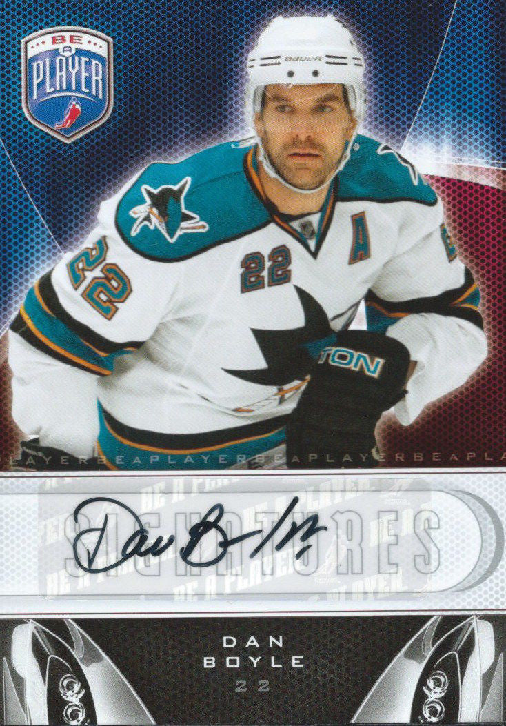 2009-10 Upper Deck Be A Player DAN BOYLE Signature Autograph NHL 02644