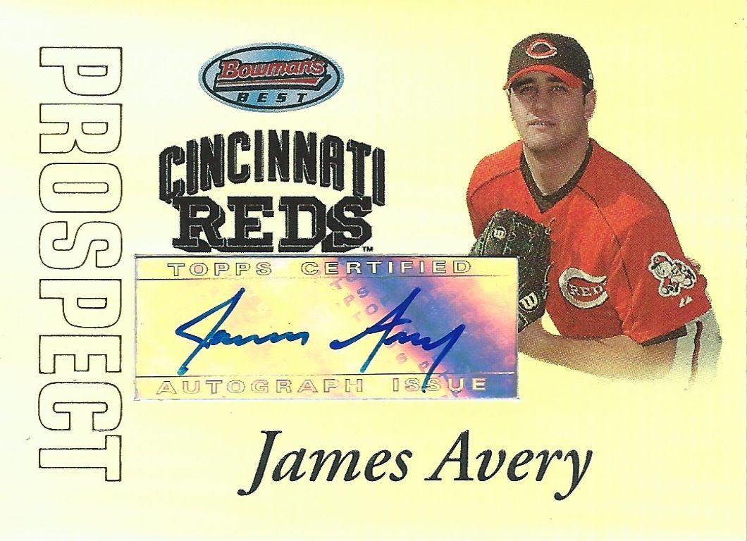 2007 Bowman's Best Prospects JAMES AVERY Auto Topps Reds Autograph 01301
