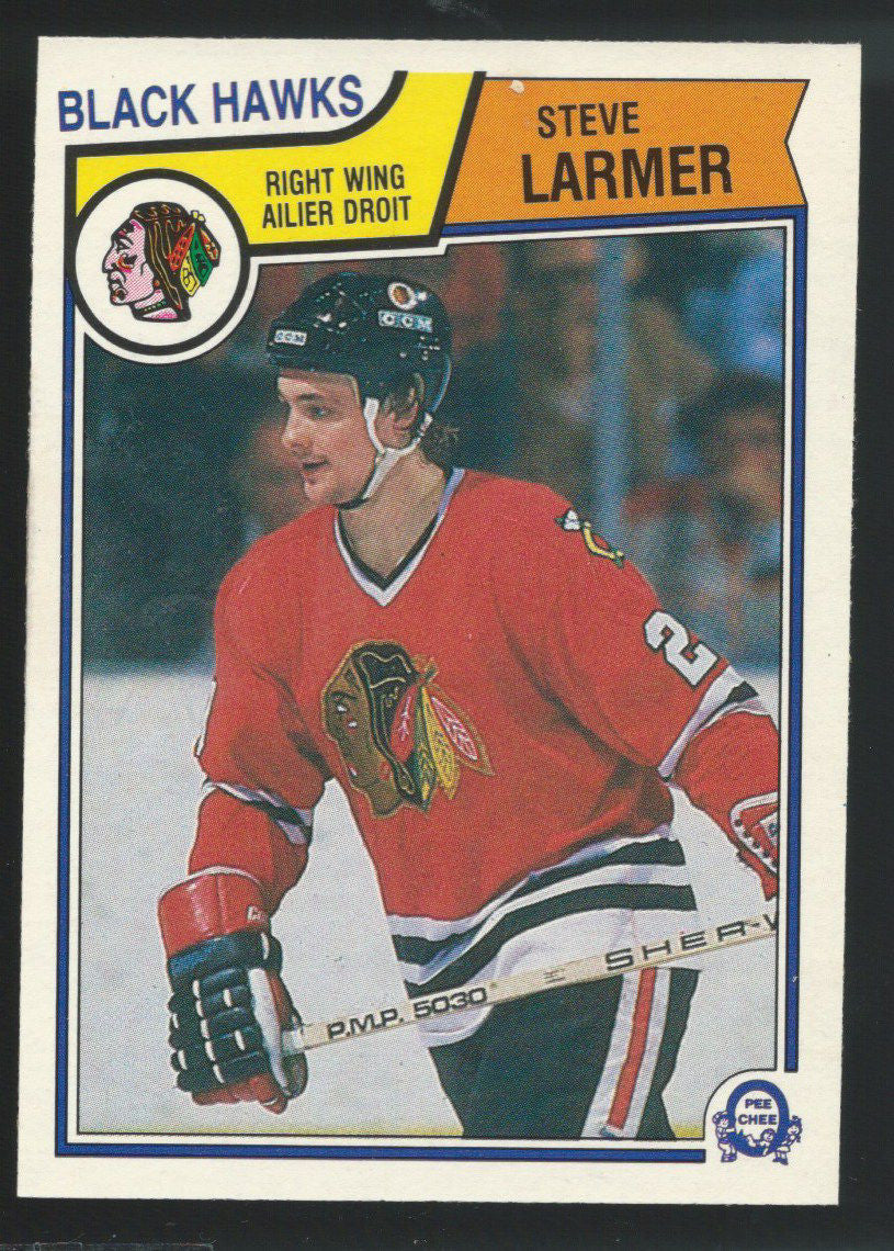 1983-84 OPC O-Pee-Chee #105 STEVE LARMER Rookie RC Hockey NHL 02405