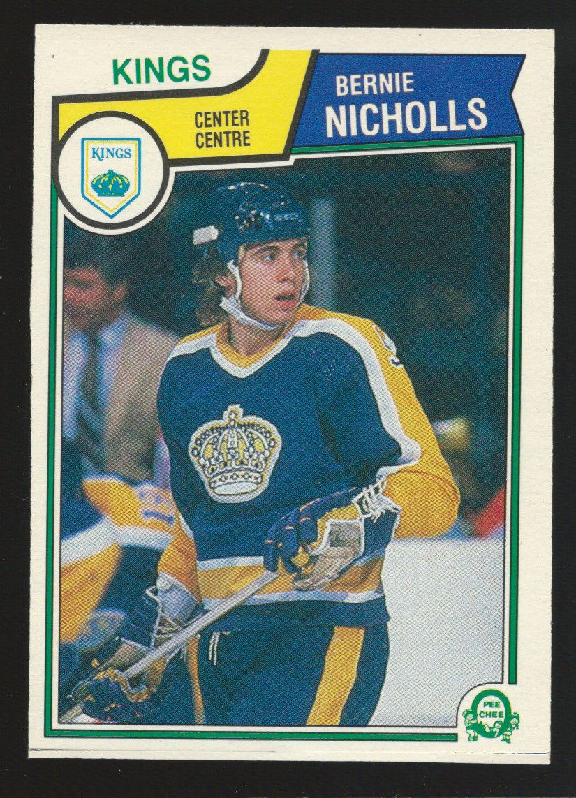  1983-84 OPC O-Pee-Chee #160 BERNIE NICHOLLS Rookie RC Hockey NHL 02406 Image 1