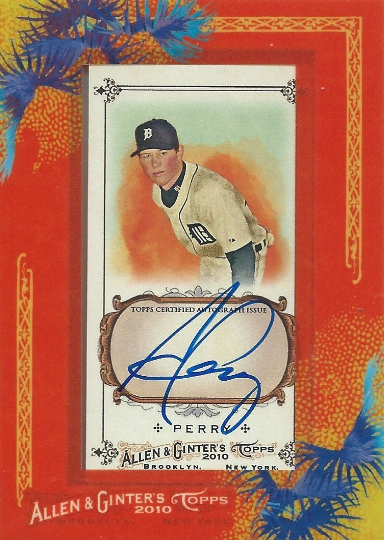 2010 Topps Allen and Ginter RYAN PERRY Autograph Auto Topps MLB 01288