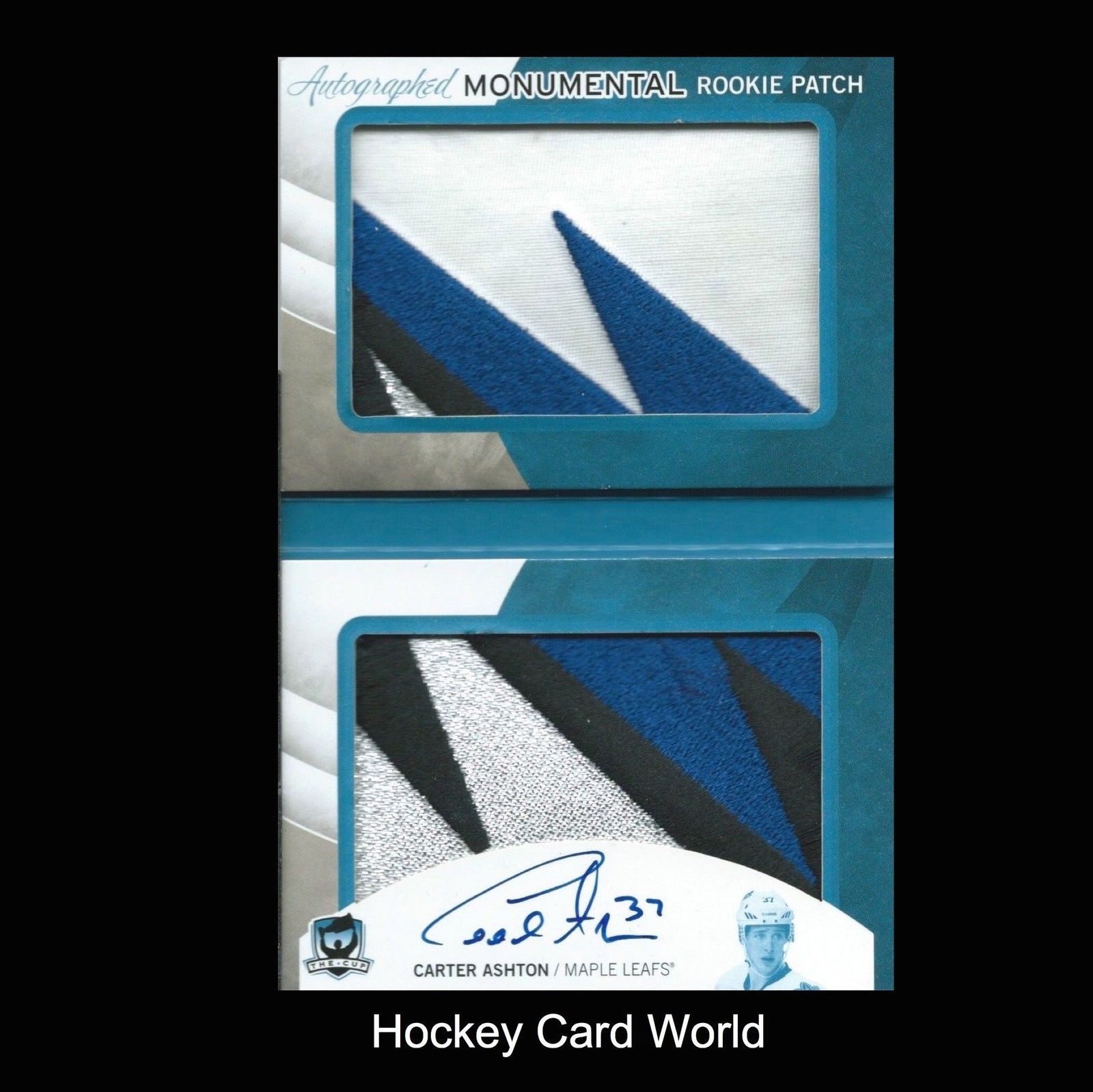  2012-13 The Cup Monumental CARTER ASHTON 3/3 Rookie Patch Auto UD Booklet Image 1