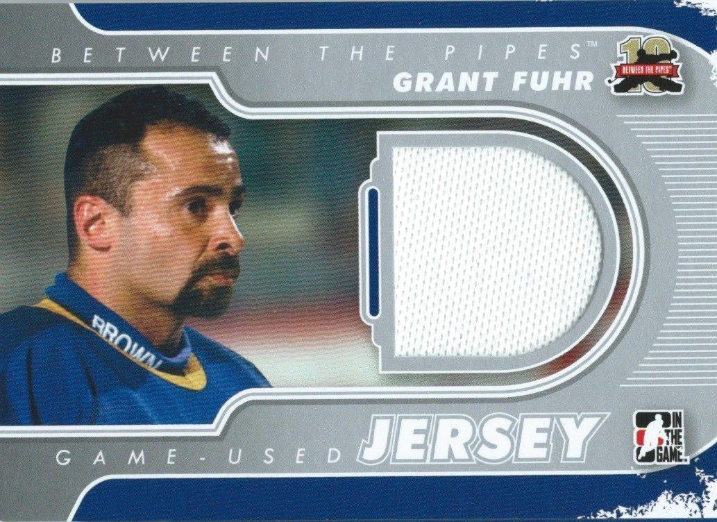 2011-12 Between The Pipes Jersey Silver GRANT FUHR /140* Game Jersey 02285