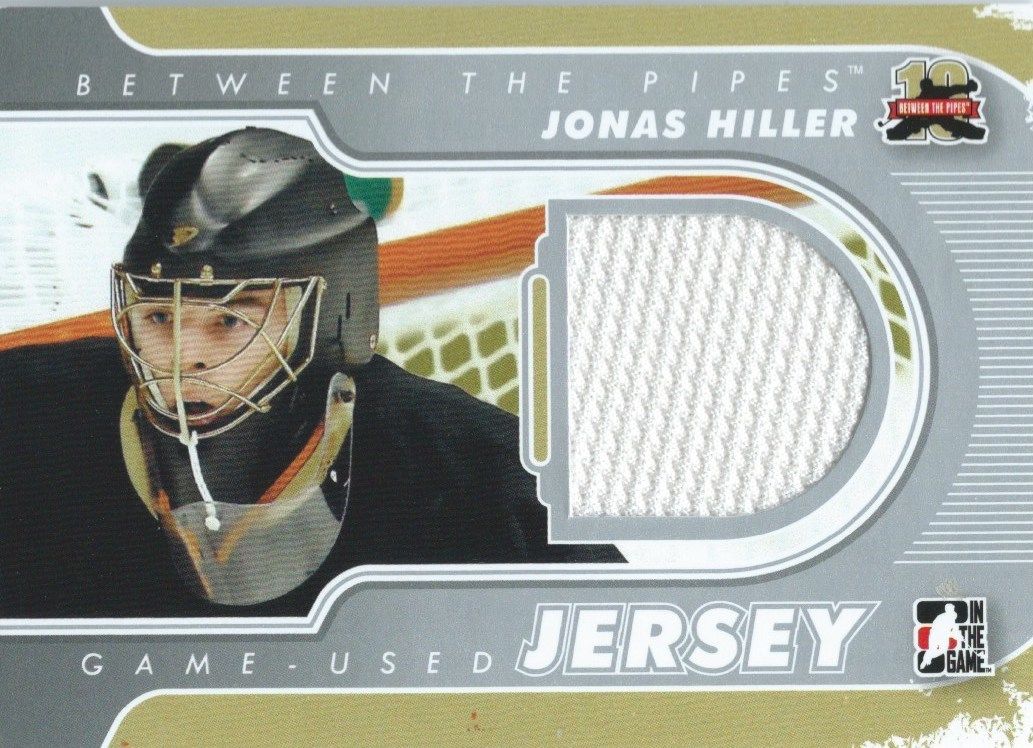  2011-12 Between The Pipes Jersey Silver JONAS HILLER /140* Jersey 02276 Image 1