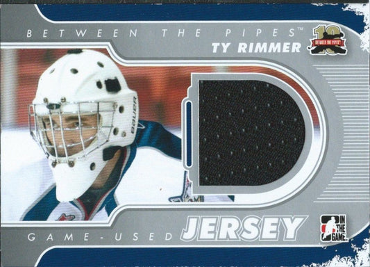 2011-12 Between The Pipes Jersey Silver TY RIMMER /140* Used Jersey 02280