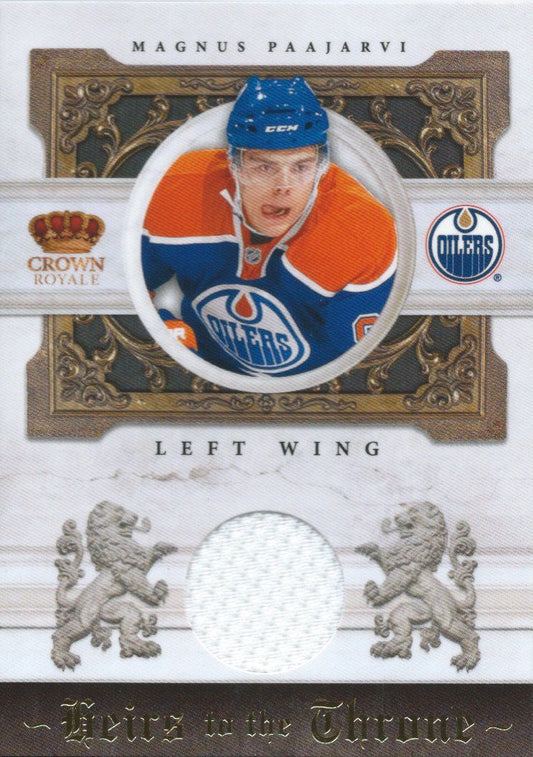  2010-11 Crown Royale MAGNUS PAAJARVI 138/250 Jersey Throne Materials 00789 Image 1