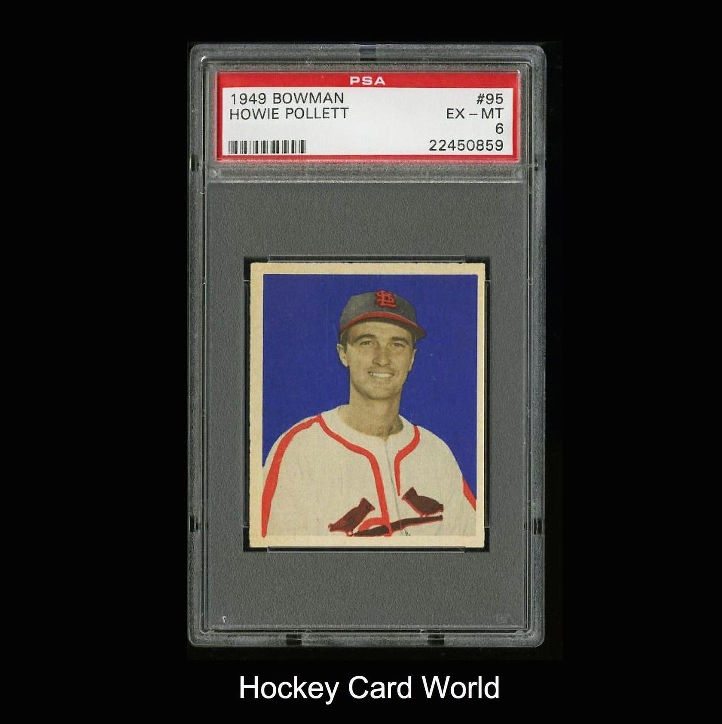 1949 Bowman #95 HOWIE POLLET PSA 6 Rookie Baseball Card MLB