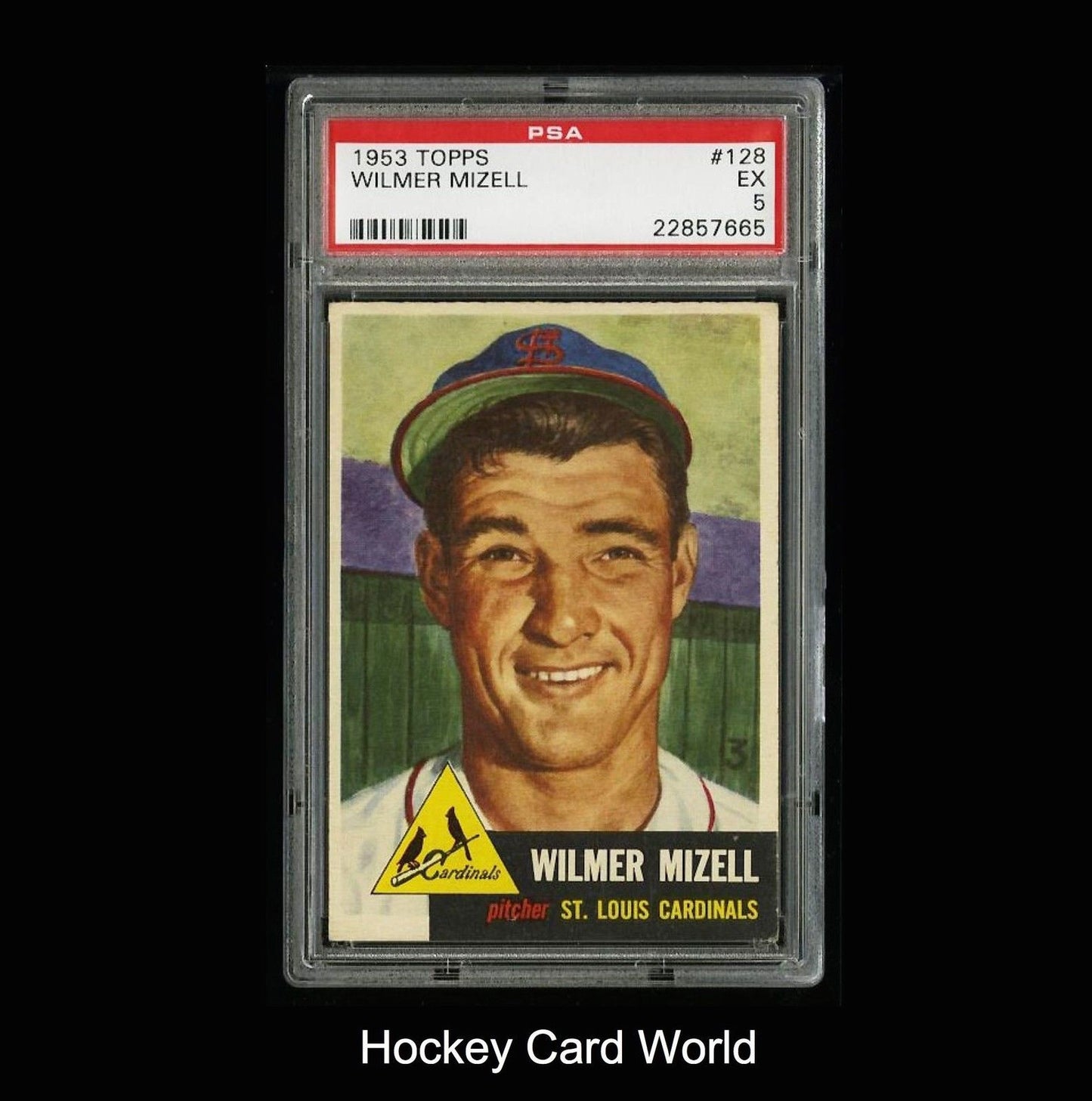 1953 Topps #128 WILMER MIZELL PSA 5 Baseball Card MLB