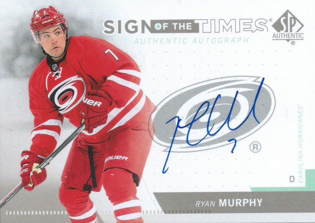  2013-14 SP Authentic RYAN MURPHY Sign of Times Auto Signature 01786 Image 1