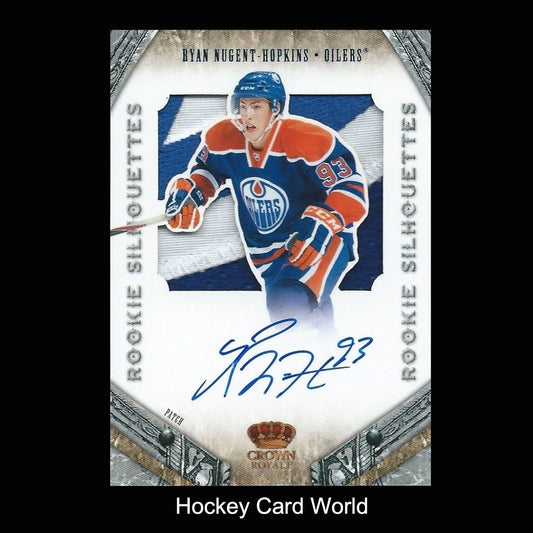  2011-12 Crown Royale Silhouettes RYAN NUGENT-HOPKINS Patch 13/25 Auto RC Image 1