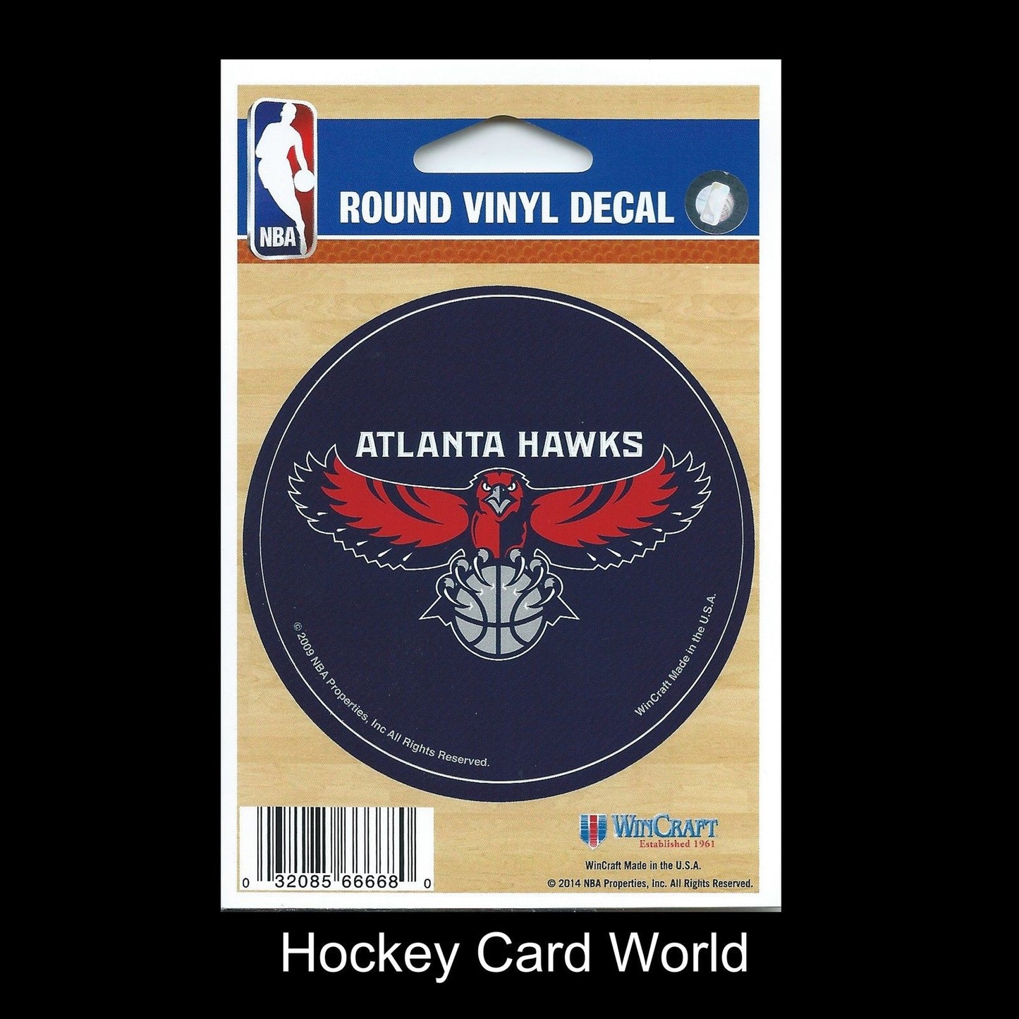  Atlanta Hawks 3" Round Vinyl Decal Sticker NBA Licensed In/Outdoor Image 1