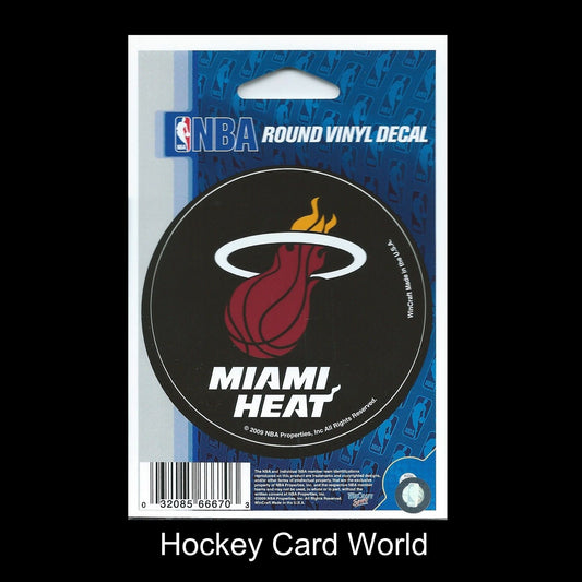  Miami Heat 3" Round Vinyl Decal Sticker NBA Licensed In/Outdoor Image 1