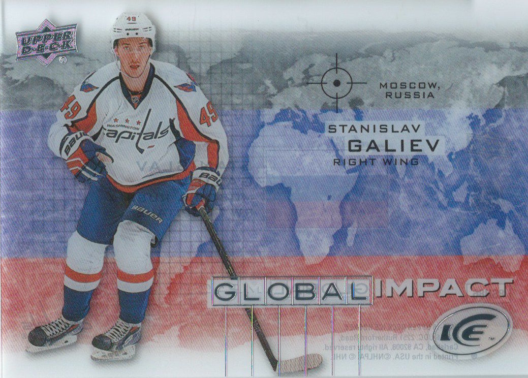  2015-16 Upper Deck Ice Global Impacts STANISLAV GALIEV UD NHL 02056 Image 1