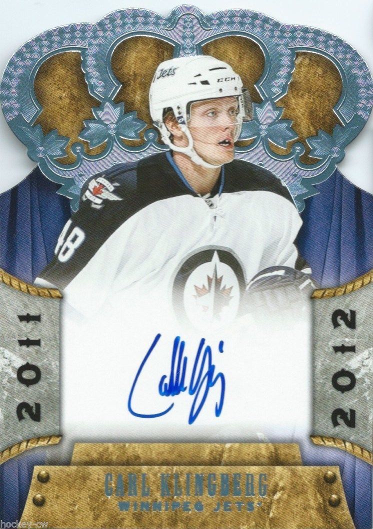  2011-12 Crown Royale CARL KLINGBERG RC Auto Signature Autographs 00001 Image 1