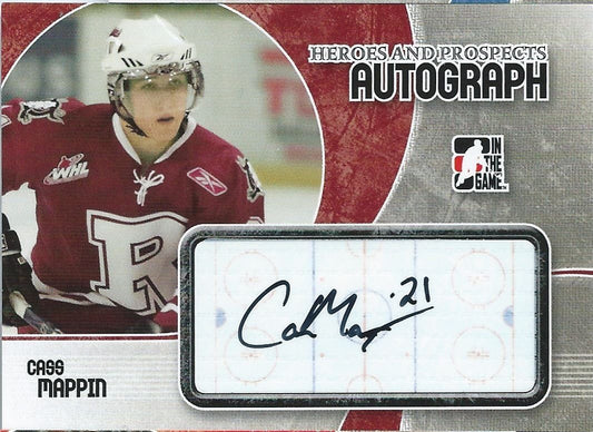  2007-08 ITG Heroes and Prospects CASS MAPPIN Auto Autographs 00519 Image 1