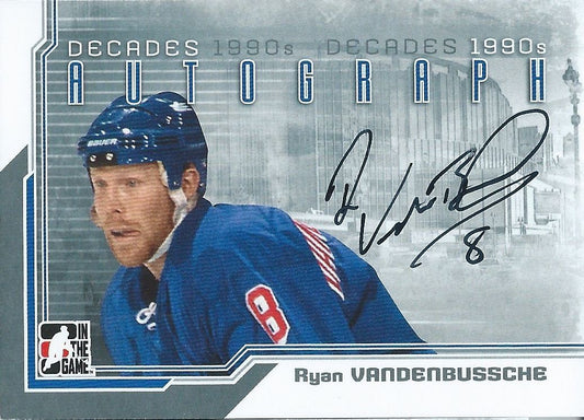  2013-14 ITG Decades 1990's RYAN VANDENBUSSCHE Autograph Auto 01355 Image 1