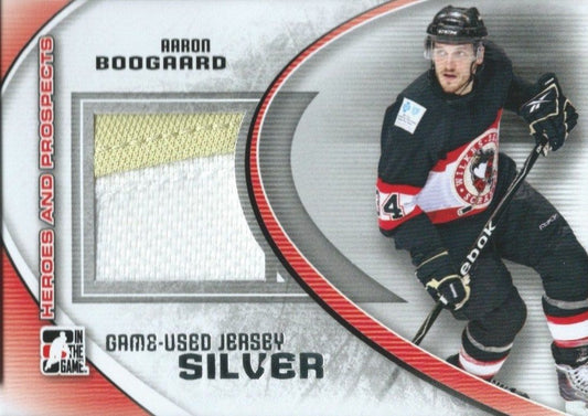  2011-12 ITG Heroes and Prospects Silver AARON BOOGAARD /30* Jersey 02304 Image 1