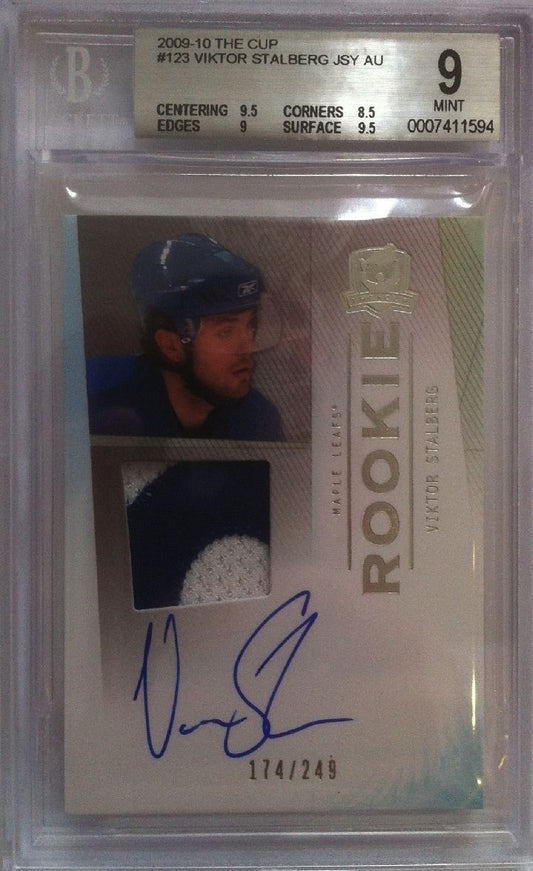 2009-10 The Cup VIKTOR STALBERG BGS 9 With BGS 10 Auto 174/249 Rookie