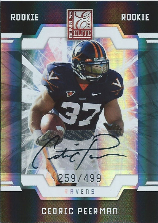  2009 Donruss Elite Auto RC CEORIC PEERMAN 259/499 Panini Rookie 01093 Image 1