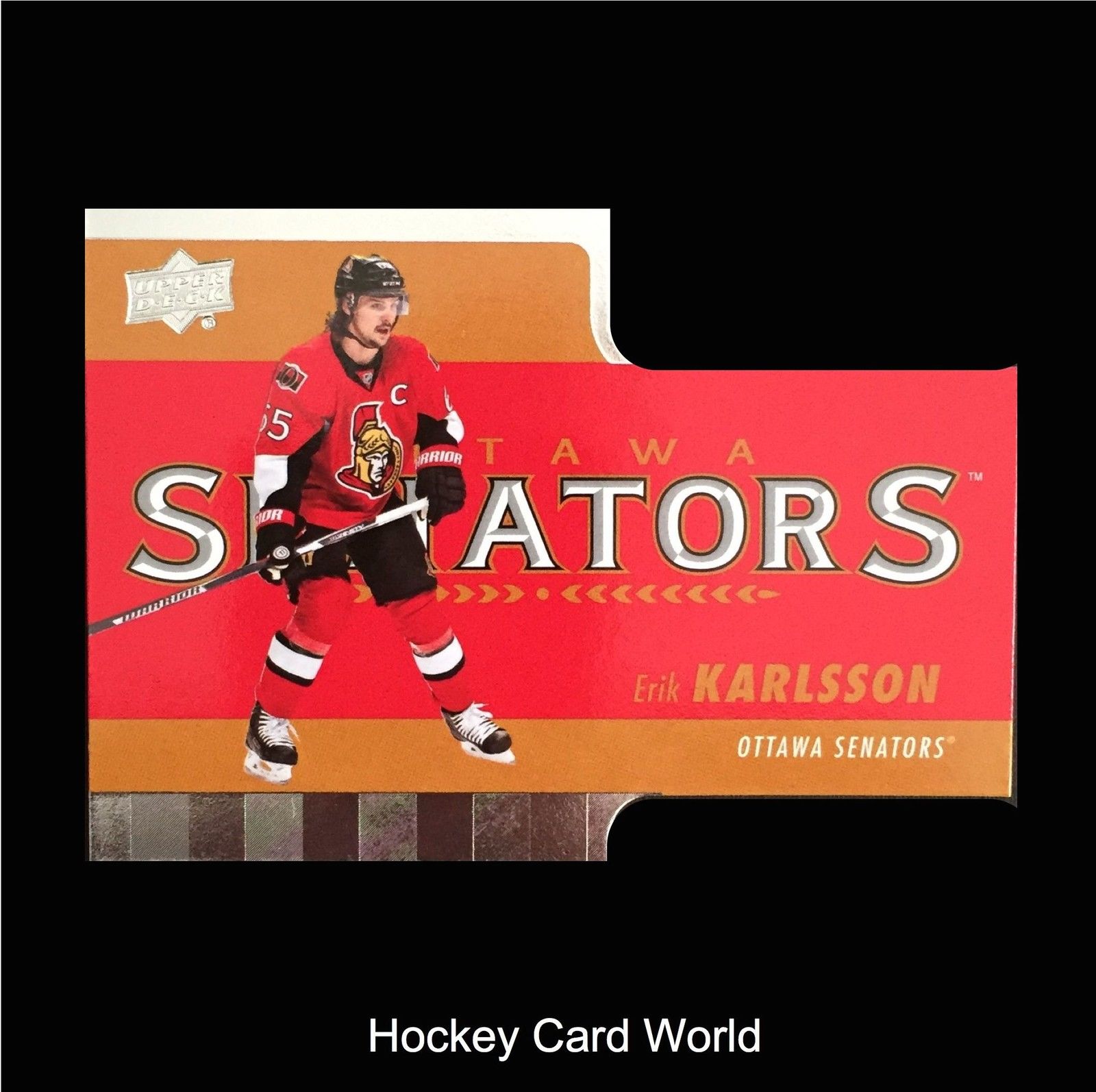  2015-16 Upper Deck Tim Hortons #TH4 ERIK KARLSSON Die Cut Hockey 01370 Image 1