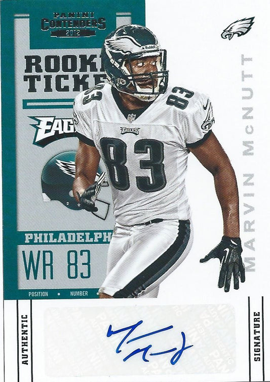 2012 Panini Contenders MARVIN McNUTT Auto/RC Autograph Signature 01116