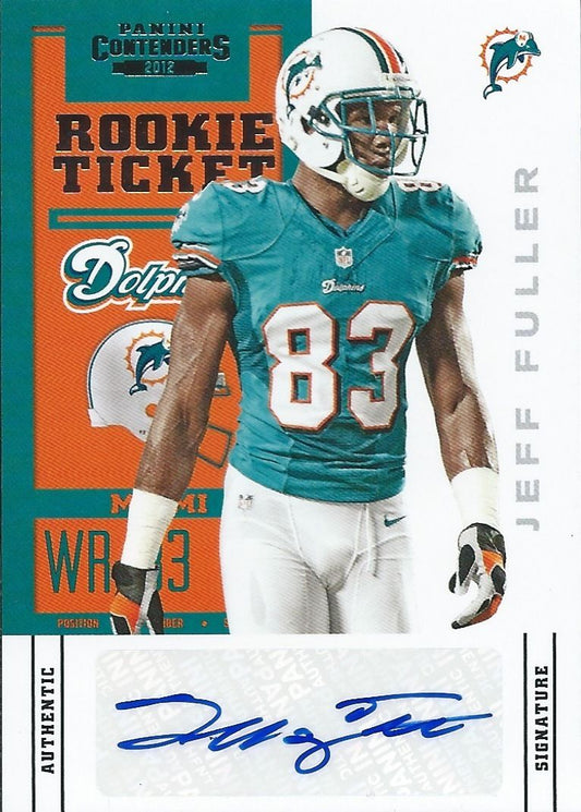  2012 Panini Contenders JEFF FULLER Auto/RC Autograph Signature 01117 Image 1