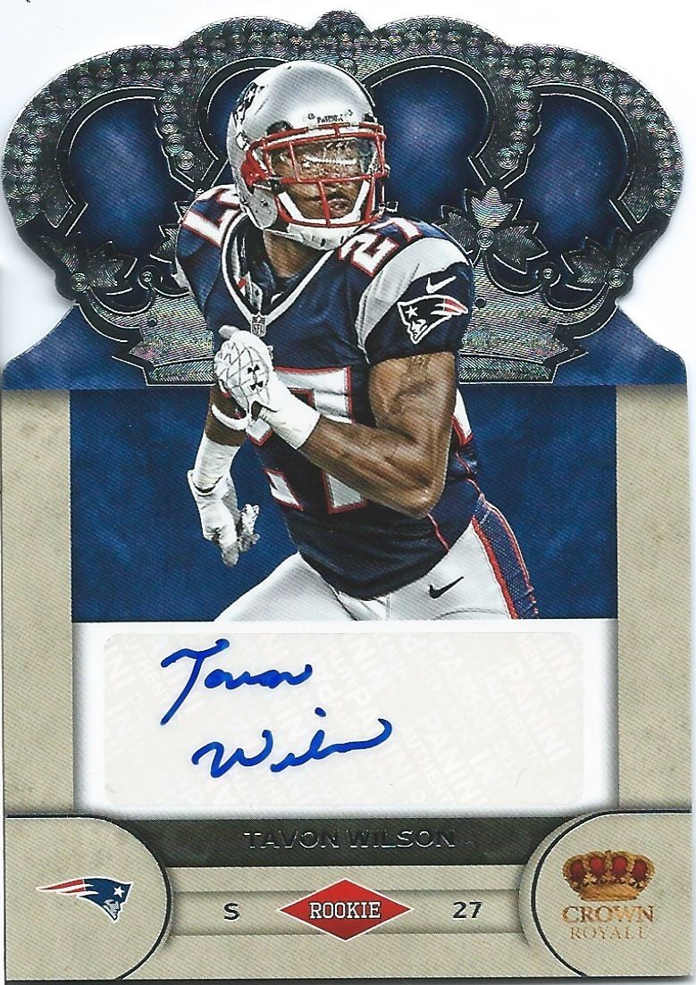  2012 Crown Royale Rookie TAVON WILSON 50/245 Autograph Signature 01105 Image 1