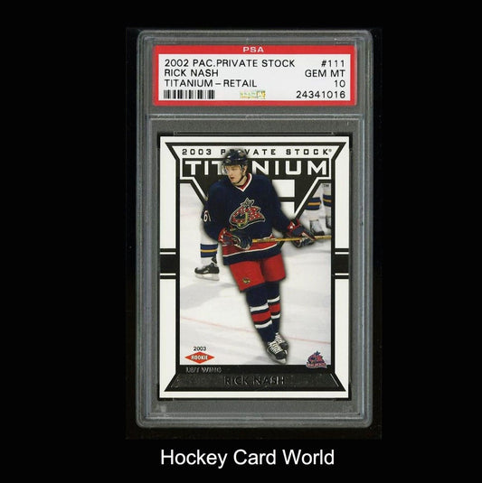 2002-03 Titanium #111 RICK NASH Rookie 665/1475 PSA 10 Gem Mint RC