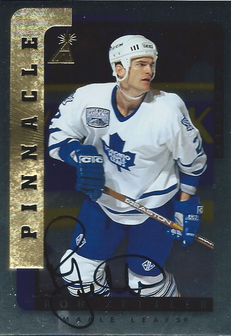 1996-97 Be A Player Silver ROB ZETTLER Auto Autographs Pinnacle 00350