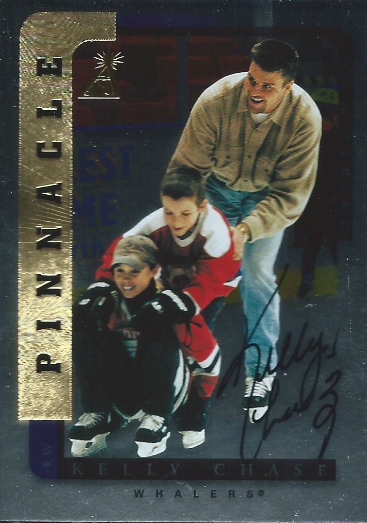 1996-97 Be A Player Silver KELLY CHASE Auto Autographs Pinnacle 00351