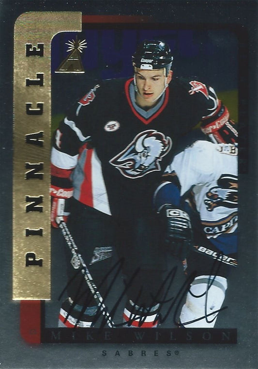 1996-97 Be A Player Silver MAIKE WILSON Auto Autographs Pinnacle 00356