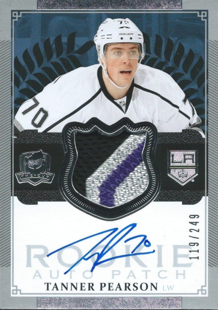 2013-14 The Cup TANNER PEARSON 119/249 Patch Auto Rookie RC Upper Deck  Image 1