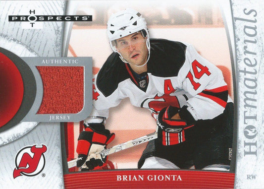 2007-08 Hot Prospects Hot Materials BRIAN GIONTA Jersey NHL 01893 Image 1