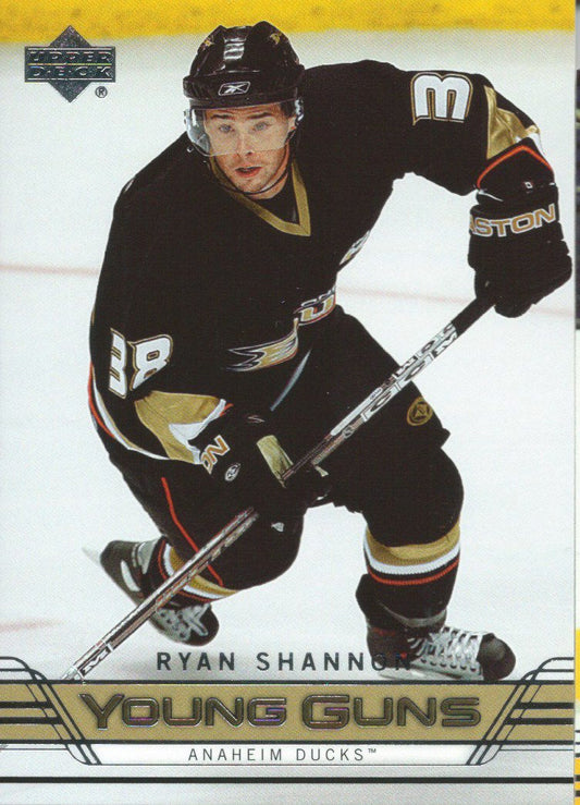  2006-07 Upper Deck RYAN SHANNON Young Guns Rookie RC 02362 Image 1