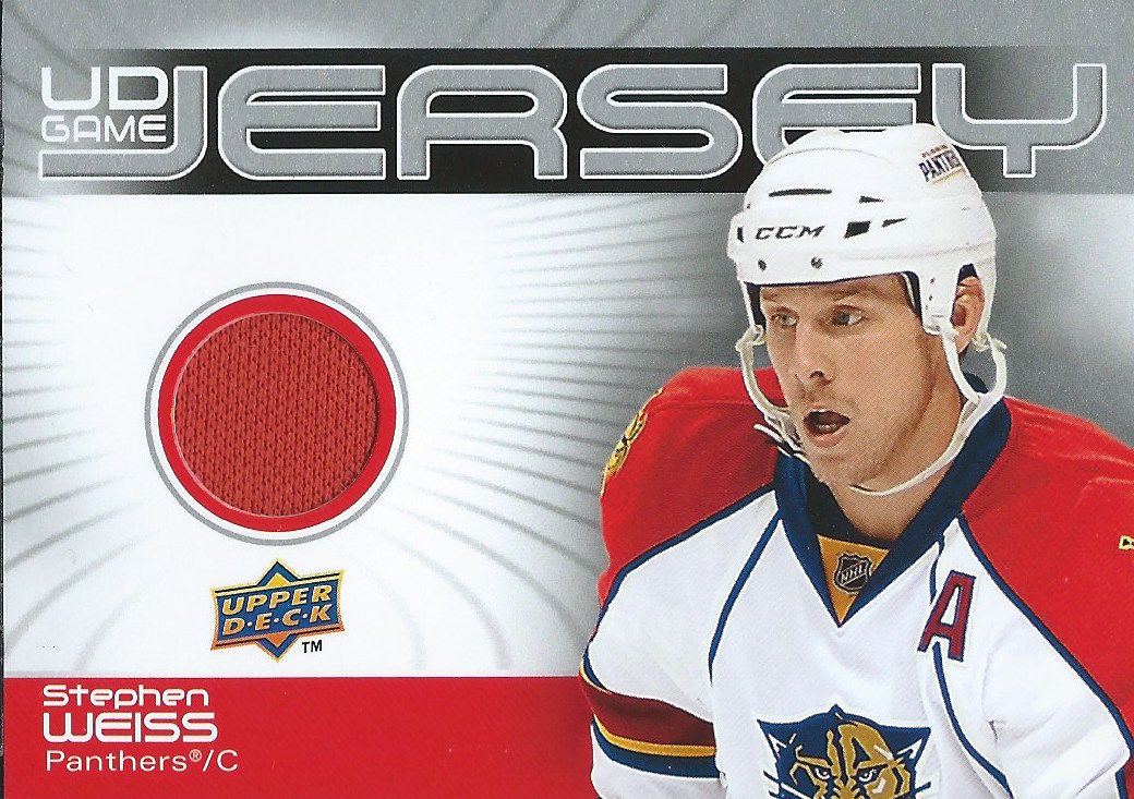  2010-11 Upper Deck Game Jersey STEPHEN WEISS Material UD NHL 01911 Image 1