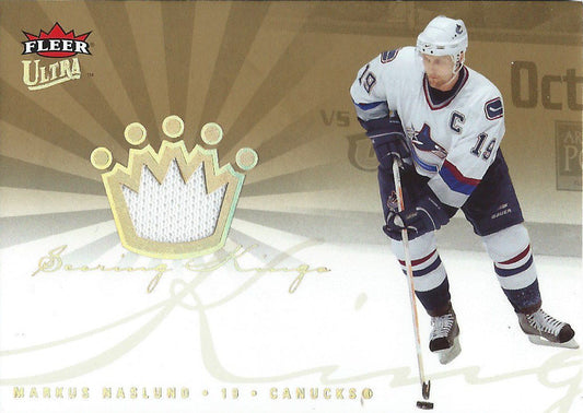 2005-06 Fleer Ultra Scoring Kings MARKUS NASLUND Jersey NHL 01918