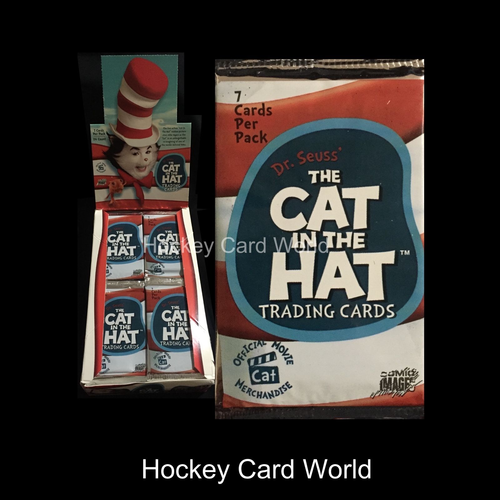  2003 Comic Dr. Seuss The Cat In The Hat Trading 7 Card Sealed Hobby Pack  Image 1