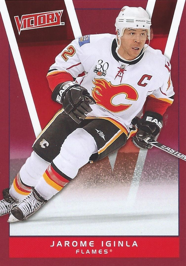 2010-11 Upper Deck Victory Red JAROME IGINLA $12 UD Calgary Flames 00642