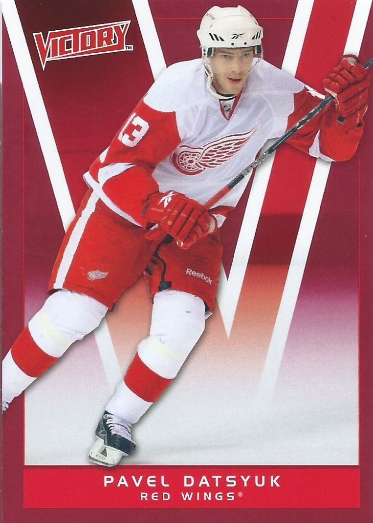 2010-11 Upper Deck Victory Red PAVEL DATSYUK $10 Detroit Red Wings 00647