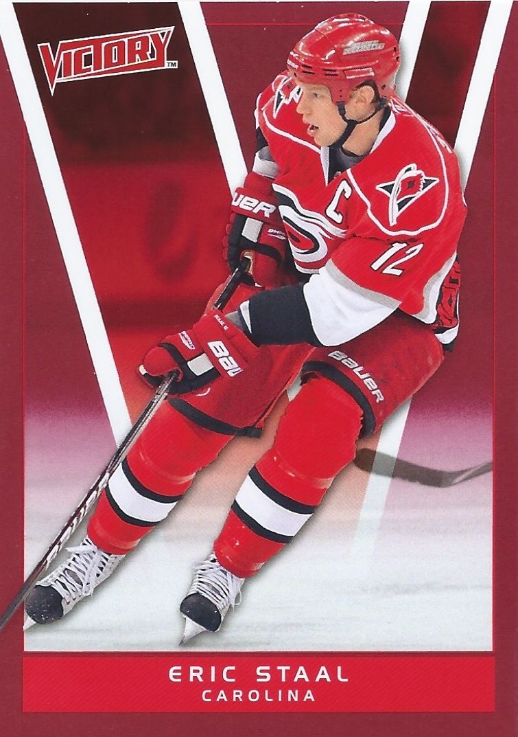  2010-11 Upper Deck Victory Red ERIC STAAL $10 UD NHLHurricanes 00650 Image 1