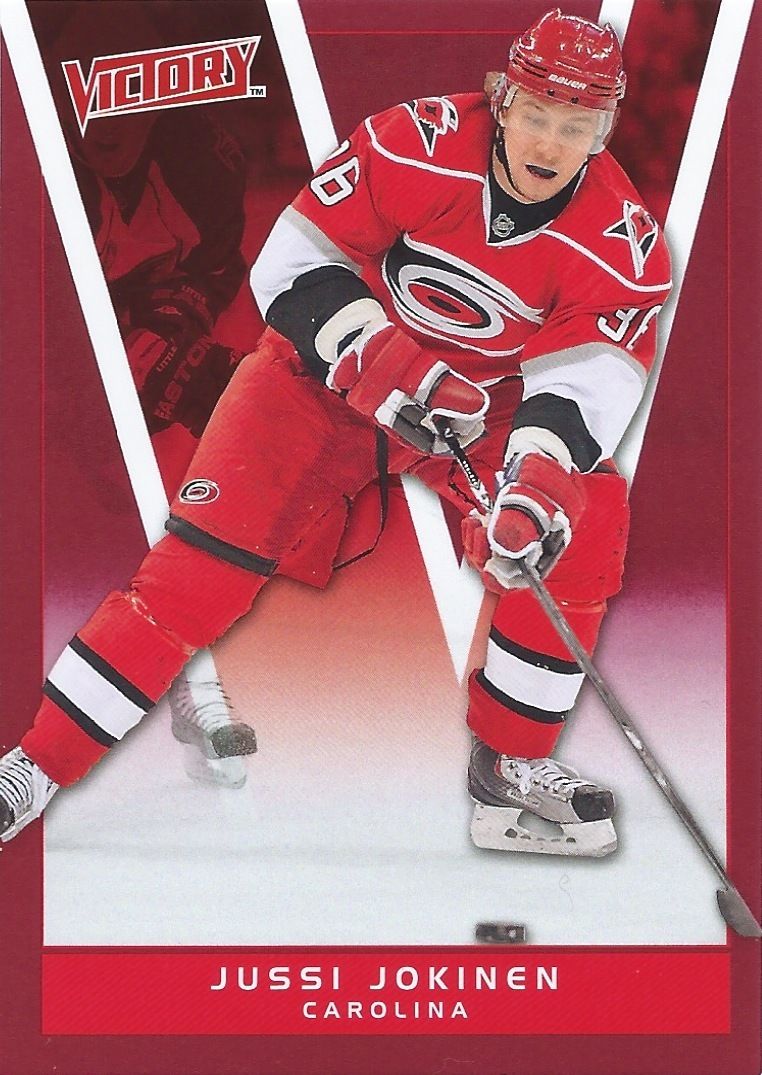  2010-11 Upper Deck Victory Red JUSSI JOKINEN UD NHL Carolina Hurricanes Image 1