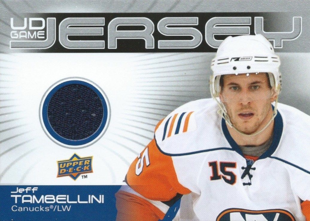 2010-11 Upper Deck Game Jersey JEFF TAMBELLINI UD NHL Material 00794 Image 1