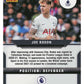 2021-22 Panini Prizm Premier League Soccer #155 Joe Rodon Tottenham  V97449 Image 2