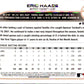 2022 Topps Baseball  #488 Eric Haase  Detroit Tigers  Image 2