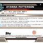 2022-23 Bowman University Chrome Basketball #4 Ayanna Patterson  Bowman   V97303 Image 2