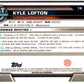 2022-23 Bowman University Chrome Basketball #18 Kyle Lofton  Bowman   V97322 Image 2