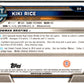 2022-23 Bowman University Chrome Basketball #24 Kiki Rice  Bowman  V97329 Image 2