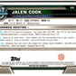 2022-23 Bowman University Chrome Basketball #25 Jalen Cook  Bowman   V97330 Image 2